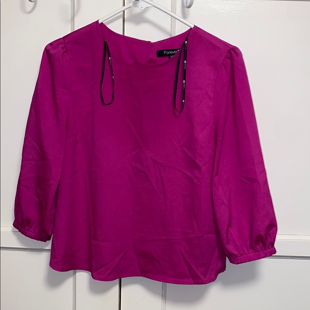 Forever 21 Small Women's Magenta Top